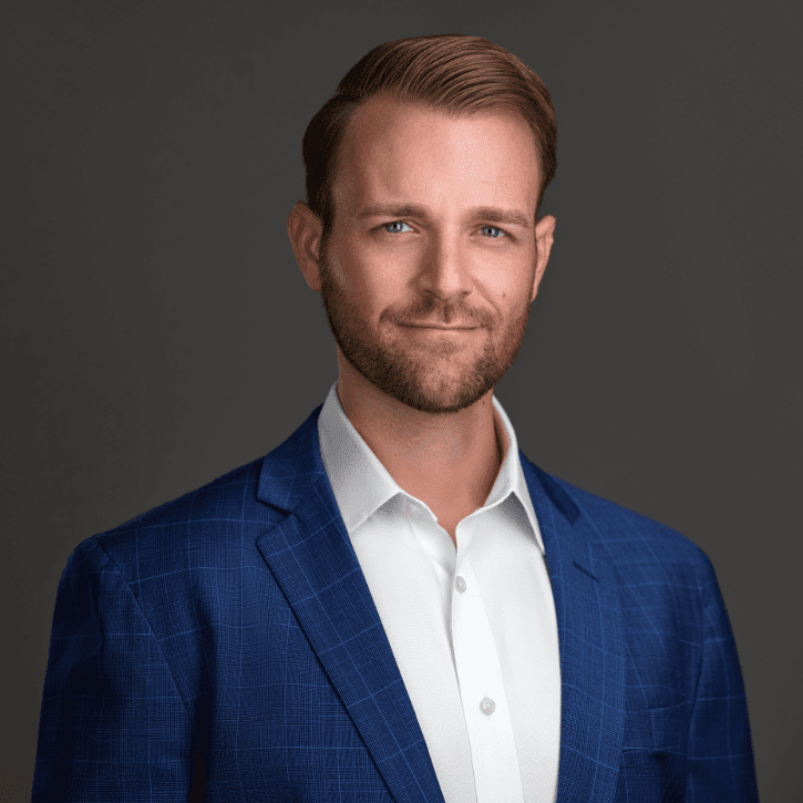 Headshot of Josh Hohenstein, embodying strategic leadership as the Marketing Director of Rethink Wealth, a renowned entity in Texas financial services and a guidepost for aspiring Texas financial advisors.